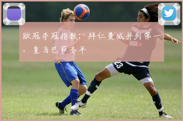 欧冠夺冠指数：拜仁曼城并列第一，皇马巴萨齐平
