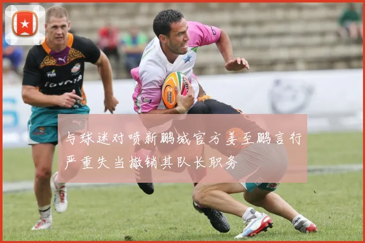 与球迷对喷新鹏城官方姜至鹏言行严重失当撤销其队长职务