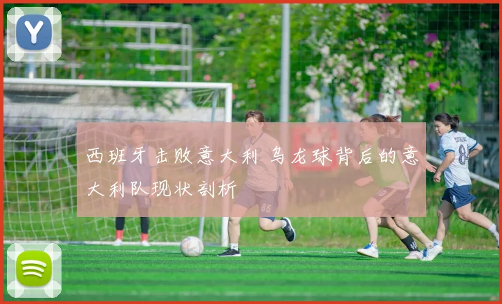 西班牙击败意大利 乌龙球背后的意大利队现状剖析